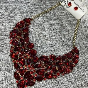 Ruby necklace set